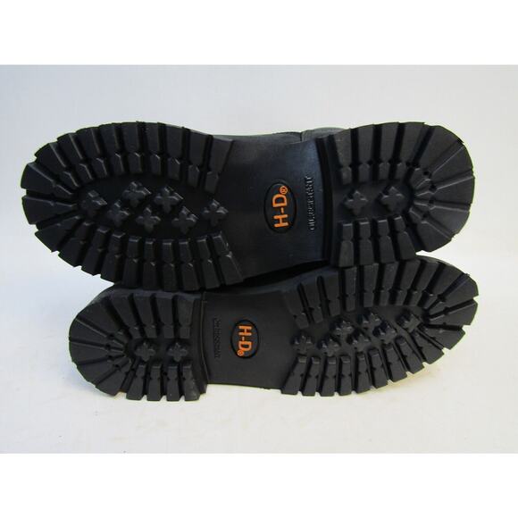 Harley Davidson Mens Size 10 M Black Nubuck Leather Lace Up Ankle 6\